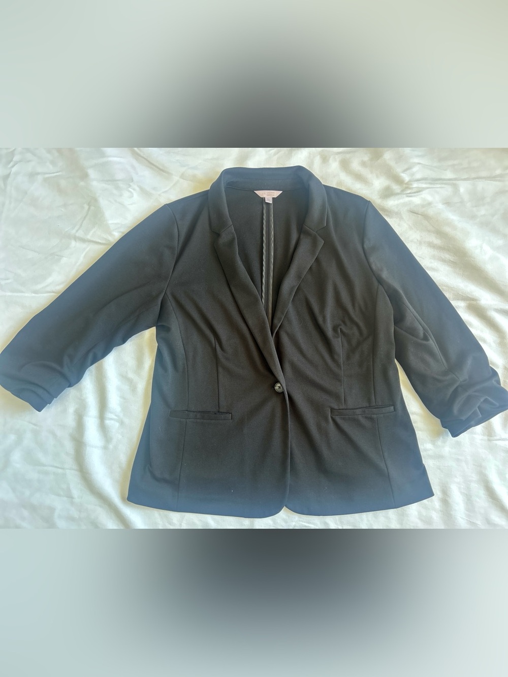 LC Lauren Conrad Black One-Button Tailored Blazer